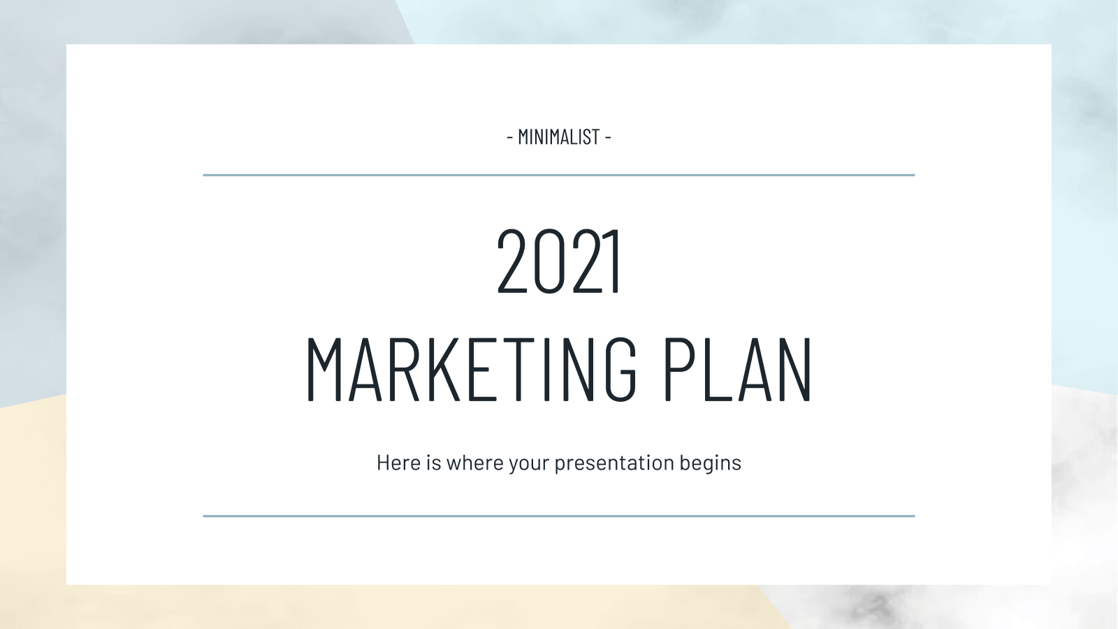 2021年营销计划PowerPoint模板
